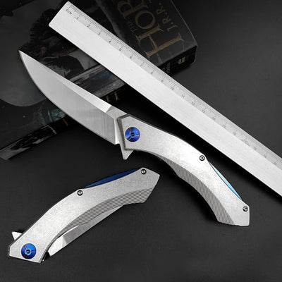 Cuchillo Plegable de Alta Dureza para Exteriores con Resorte Portátil - Image 9