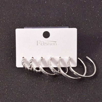 Set de Aretes Cuadrados en Aleación Metálica - Image 43