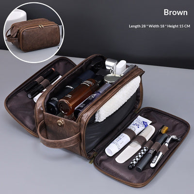 Neceser de Viaje Hombre con 3 Compartimentos - Organizador de Aseo Multifuncional - Image 8