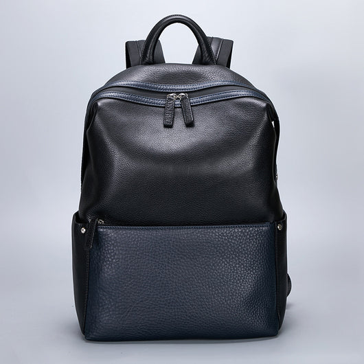 Mochila de Cuero Genuino Estilo Retro para Hombre - Image 12