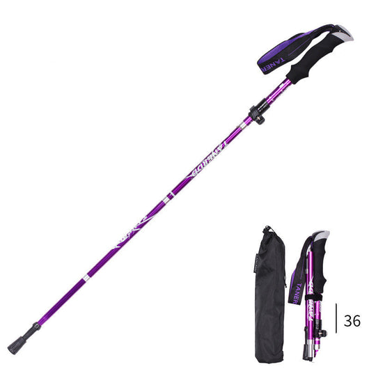 Bastón de Trekking Plegable Ultra Ligero con Mango Recto - Retráctil y Portátil - Image 16