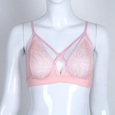 Sostén de Encaje Hueco con Pétalos - Lencería Seductora para Mujer - Image 7