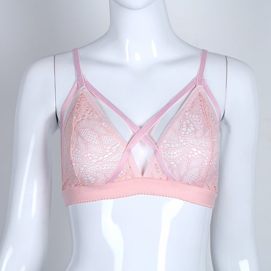 Sostén de Encaje Hueco con Pétalos - Lencería Seductora para Mujer - Image 7