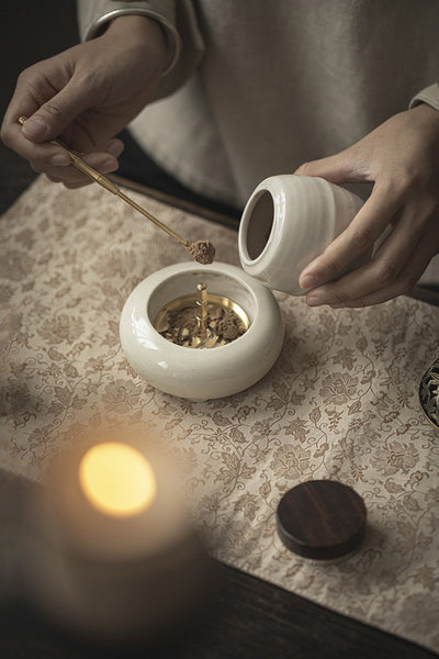 Quemador de Incienso Estilo Chino en Cobre Puro con Caja de Regalo - Juego Completo para Ceremonia del Té - Image 14