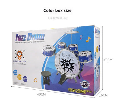 Kit de Batería Jazz Infantil - Instrumento Musical Educativo - Image 8