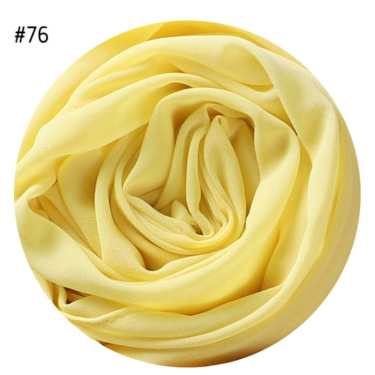Pañuelo de Gasa Perlada en Colores Sólidos - Cobertura Elegante Monocromática - Image 79
