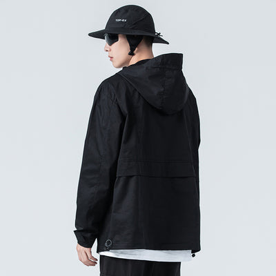 Sudadera Hoodie Suelta con Múltiples Bolsillos para Hombre - Image 9