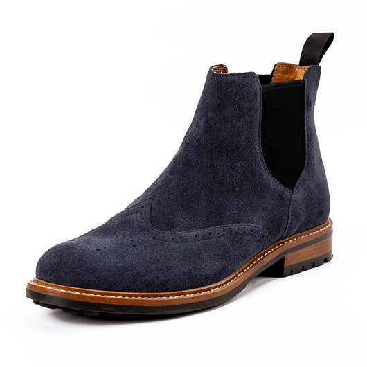 Botas Brogue Artesanales de Cuero Frosted para Hombre - Estilo Británico Clásico - Image 4