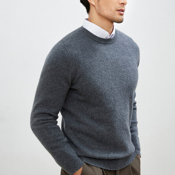 Suéter Grueso Business Casual de Manga Larga para Hombre - Otoño e Invierno