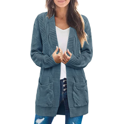 Cardigan Trenzado para Mujer Largo - Image 17