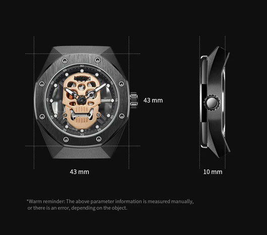 Reloj Deportivo Calavera para Hombre - Resistente al Agua con Luz Nocturna - Image 6