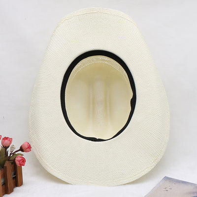 Sombrero Vaquero Tejido a Mano Impermeable Protección Solar Playa - Image 16