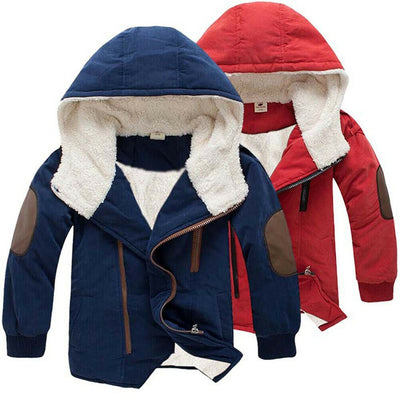 Abrigo Acolchado de Algodón con Forro de Terciopelo para Niños - Image 6