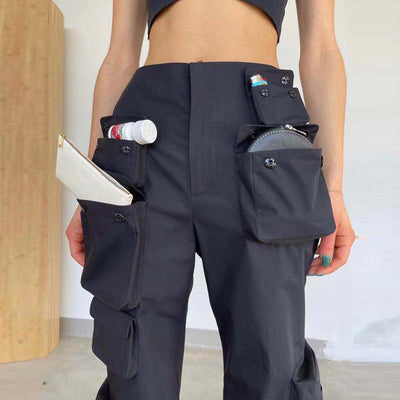 Overol Slim de Cintura Alta con Bolsillos Funcionales - Image 10