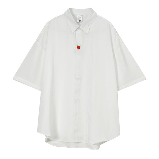 Camisa Suelta Estilo Coreano con Diseño Personalizado - Corte Moderno y Atrevido