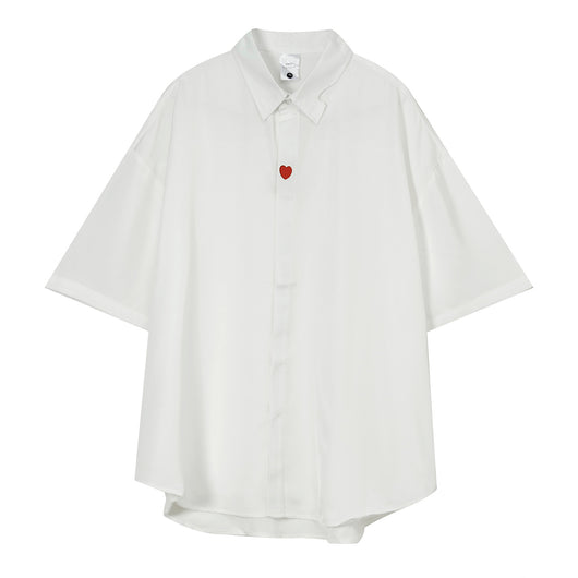 Camisa Suelta Estilo Coreano con Diseño Personalizado - Corte Moderno y Atrevido