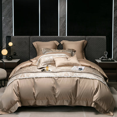 Juego de Cama Jacquard 4 Piezas - Algodón de Fibra Larga Premium - Image 8