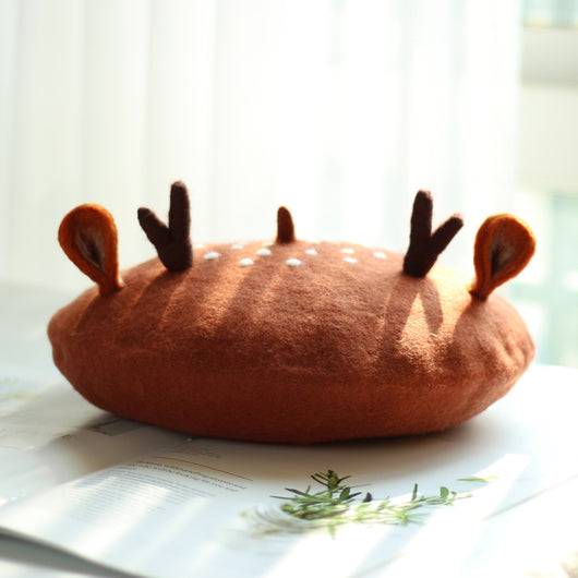 Boina con Orejas de Ciervo Sika - Gorro Adorable con Astas - Image 4