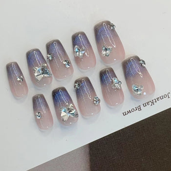 Uñas Postizas Efecto Ojo de Gato Artesanales para Mujer - Image 19