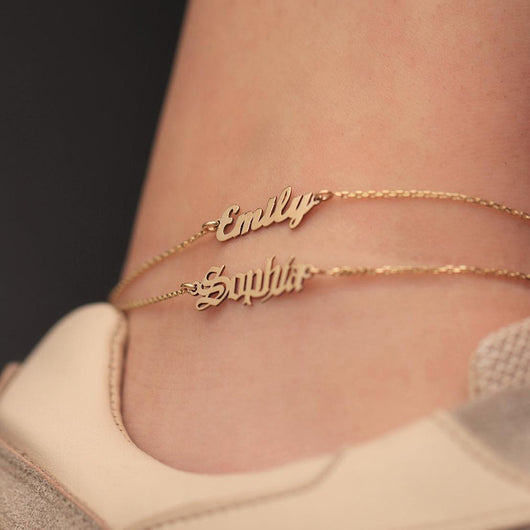 Pulsera Tobillera Personalizada de Acero Inoxidable 316L con Iniciales - Image 32