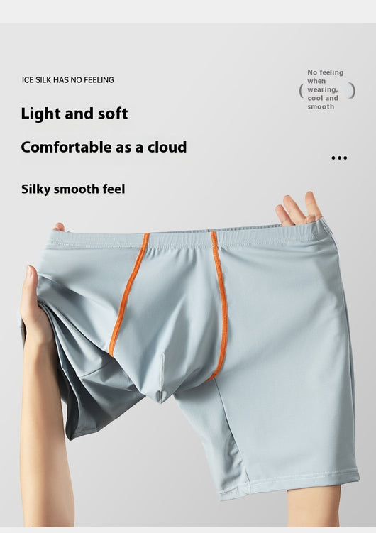 Bóxers Largos de Seda Helada con Diseño Sexy - Cintura Media con Soporte U - Image 13