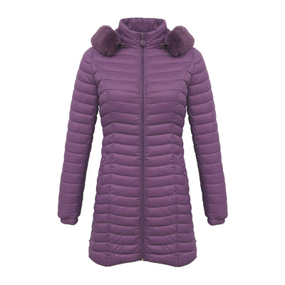 Abrigo Acolchado Ultraligero para Invierno - Parka Larga de Algodón Mujer - Image 10
