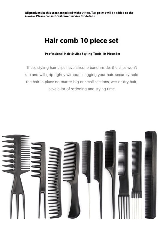 Set de 10 Peines Profesionales para Barbería y Salón de Belleza - Image 13