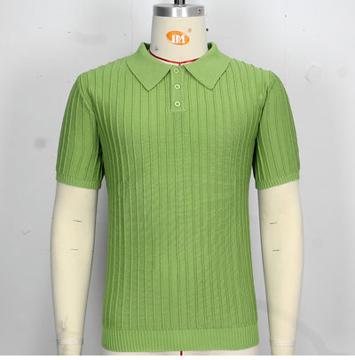 Camisa Casual Hombre Manga Corta Cuello Solapa Ajuste Relajado - Image 24