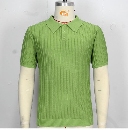 Camisa Casual Hombre Manga Corta Cuello Solapa Ajuste Relajado - Image 24