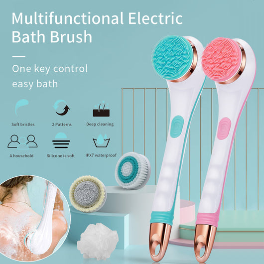 Cepillo de Baño Eléctrico Recargable USB - Masajeador Dorsal 2 Velocidades - Image 2