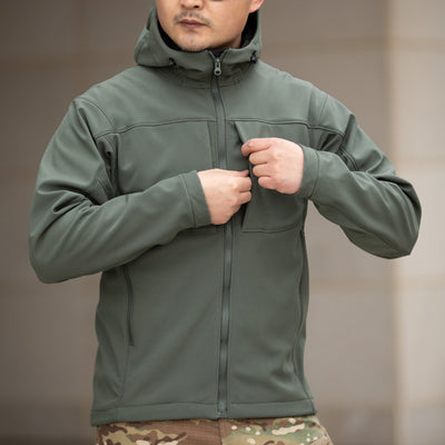 Chaqueta Cortavientos Ligera con Forro Polar y Capucha para Hombre - Image 9