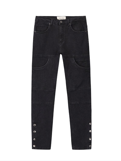 Jeans Slim Fit con Corte Tridimensional y Bolsillos Pechuga - Image 5