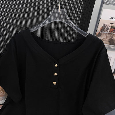 Blusa Talla Grande Escote V Suelta Efecto Adelgazante - Image 9
