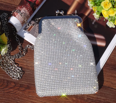 Bolso Mensajero Elegante con Cristales para Mujer - Versátil y Minimalista - Image 4