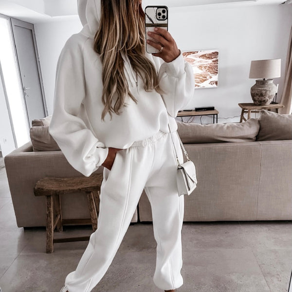 Conjunto Deportivo y Casual para Mujer con Sudadera con Capucha - Dos Piezas - Image 3