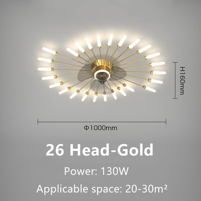 Lámpara Ventilador de Techo Moderno para Dormitorio - Image 8