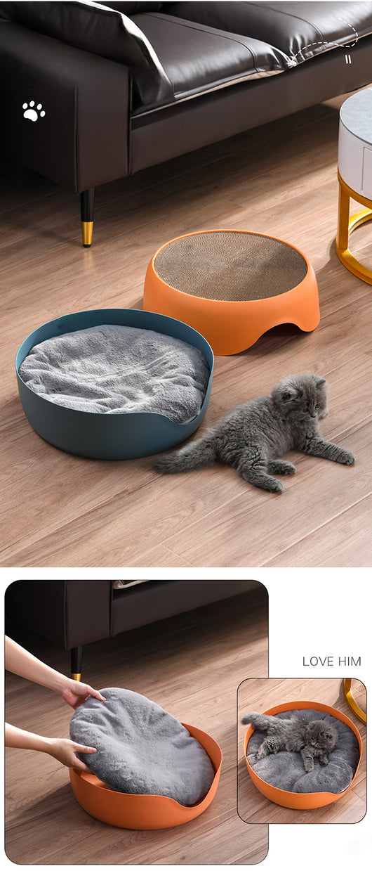 Nido Felino 2 en 1: Cama y Rascador para Gatos - Image 15