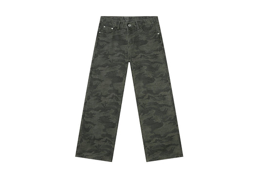 Jeans Rectos Estilo Camuflaje Lavado Clásico - Image 17