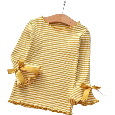 Camisa Básica de Algodón con Rayas para Primavera y Otoño - Image 9