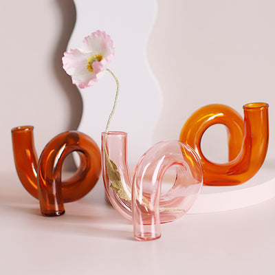 Arreglo Floral Hidropónico en Botella de Vidrio - Decoración Moderna para el Hogar