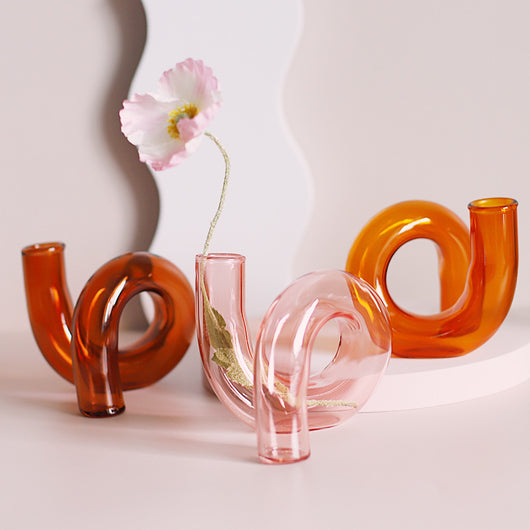Arreglo Floral Hidropónico en Botella de Vidrio - Decoración Moderna para el Hogar