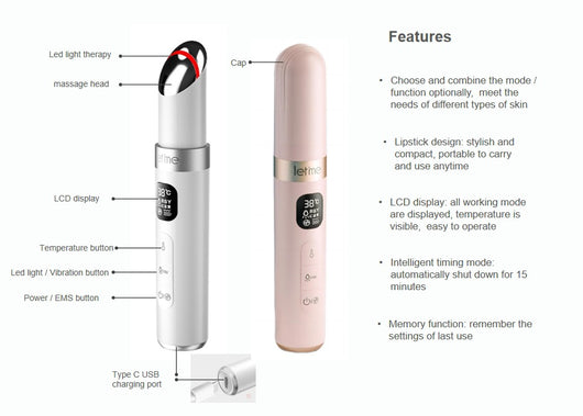Masajeador Facial Eliminador de Ojeras con Tecnología de Vibración - Image 9