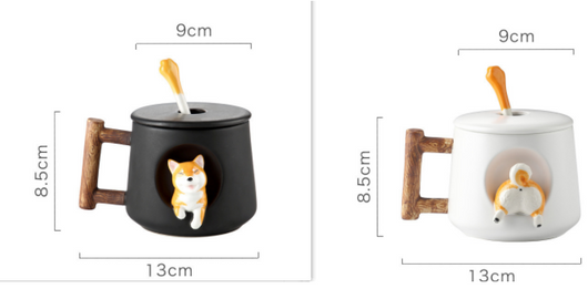 Taza de Cerámica Shiba Inu y Corgi para Parejas - Image 15
