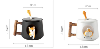 Taza de Cerámica Shiba Inu y Corgi para Parejas - Image 15