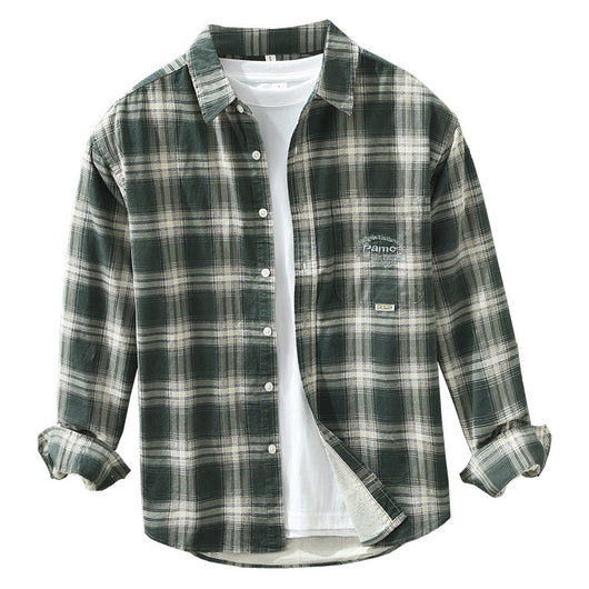 Camisa Cuadriculada Suelta y Cómoda para Hombre - Image 4