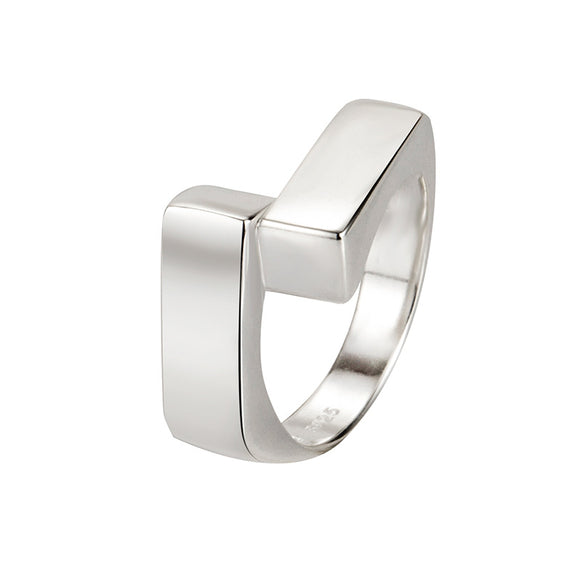 Anillo de Dedo Índice Pesado con Diseño Sense Ins Viento Frío