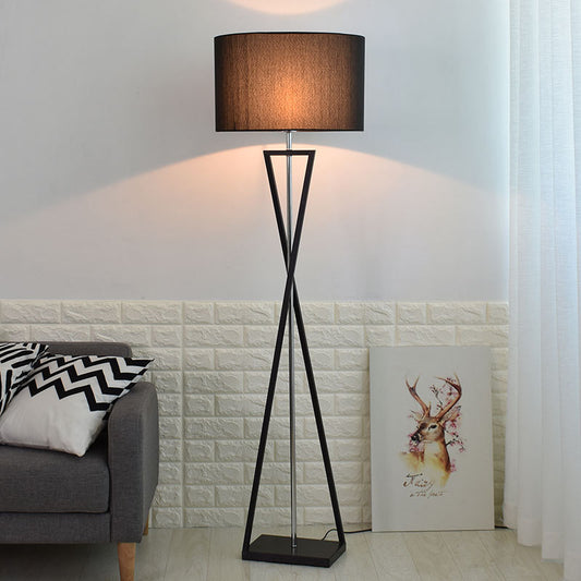 Lámpara de Pie Minimalista con Mesa para Sofá