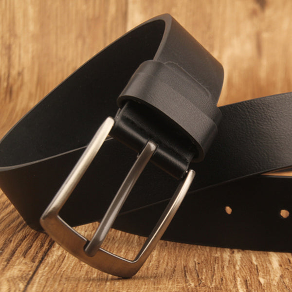 Cinturón para Hombre de Cuero Sintético con Hebilla de Aguja