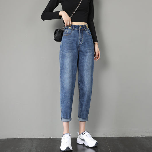 Jeans Harlan para Mujer - Cintura Alta Suelta y Moderna - Image 5