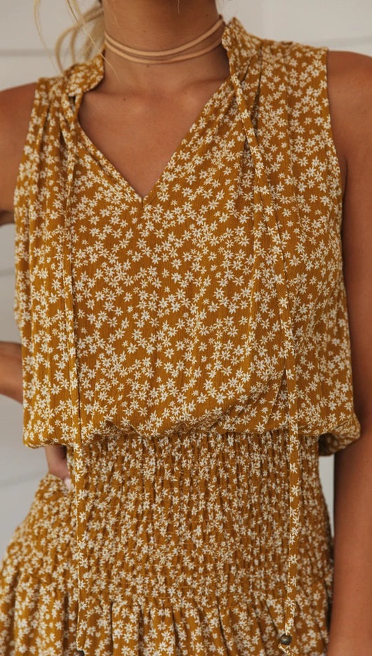 Vestido sin mangas con encaje estampado - Image 13